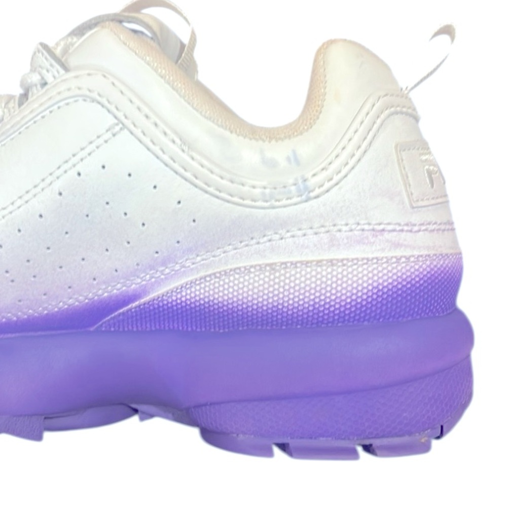 Fila Disruptor 2 Bright Fade Platform Sneaker Purple White Size 7.5 - Picture 7 of 11